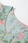 Yellow Smocked Bodice Ruffled Sleeveless Tiered Floral Maxi Dress