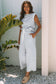 Sail Blue Casual Wide Leg 2pcs Pants Set