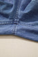 Dusk Blue High Rise Buttons Pleated Cropped Wide Leg Denim Pants