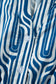 Blue Geometric Print Short Sleeve Drawstring Shirt Collar Dress