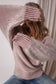Red Dahlia Striped Print Ribbed Knit Boat Neck Baggy Sweater