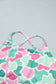 Green Camouflage Printed Cropped Tank Athleisure 2pcs Short Set