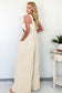 Beige Checkered Pocketed High Waist Wide Leg Overall