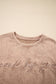 DUNE saved by grace Letter Embroidery Mineral Wash Loose Sweatshirt