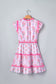 Purple Tiered Ruffles Sleeveless Summer Floral Dress