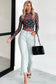Black Valentines Heart Printed Sheer Mesh Long Sleeve Top