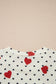 Beige Flower Heart Festive Valentine Blouse