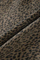 Black Leopard Print Loose Denim Shorts