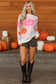 Beige Halloween Cute Pumpkin Pattern Sweater
