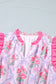 Purple Tiered Ruffles Sleeveless Summer Floral Dress