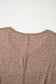 DUNE Solid Colour V-Neck Double Layer Sleeve Loose T-Shirt